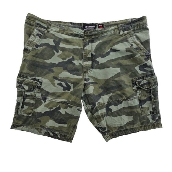 Ecko Unltd Cargo Shorts Men's Size 44 Baggy Camo 6 Pockets Y2K 11" Inseam Canada - Picture 1 of 9